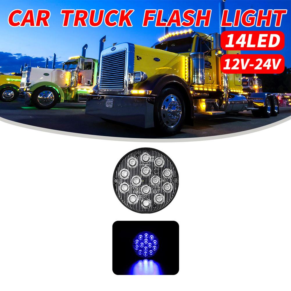 1 Piece Round LED Tail Light 16 LEDs 50000 Hours ABS Material
