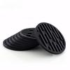 Round Silicone Coaster Striped Water-draining Coasters Anti-slip Heat-insulating Coaster Heat-resistant Coffee Beverage Coaster
