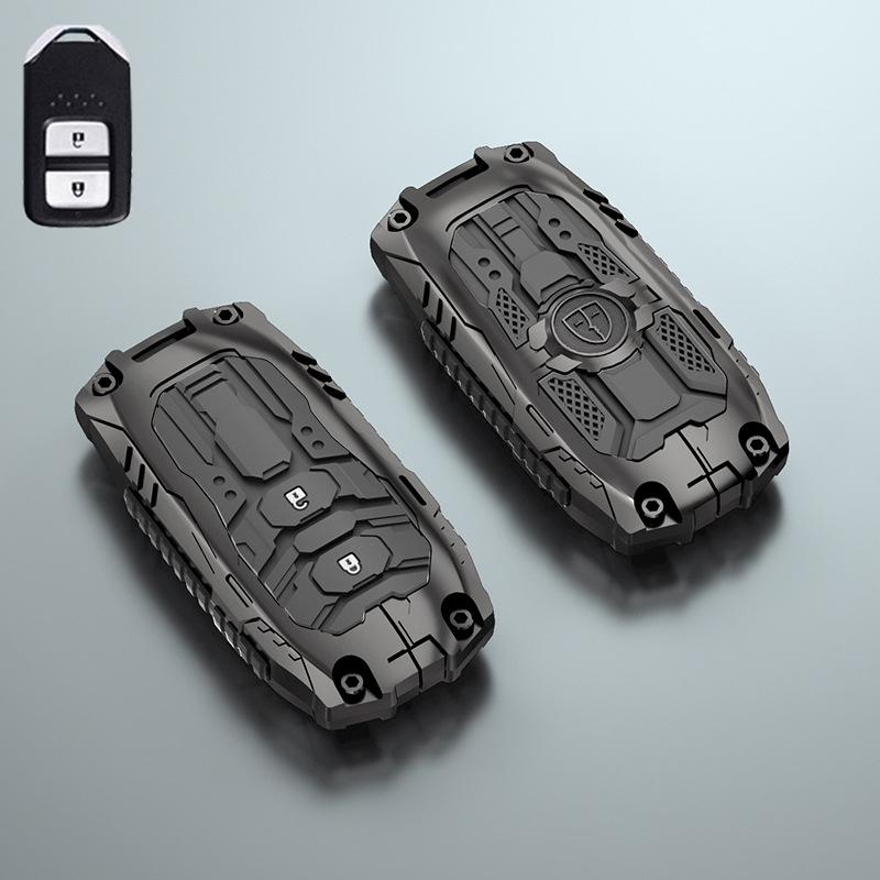 

Zinc Alloy Car Remote Key Case Cover Shell Fob For Honda Vezel City Civic Jazz Brv Br-V Hrv Protector Keychain Car Accessories