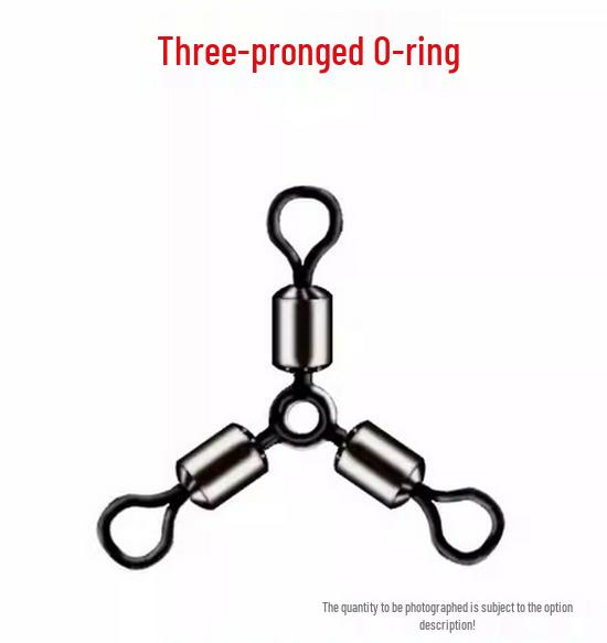 American Swivel 3-Way O-Ring Metal Figure-8 Connector #10