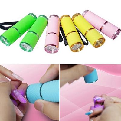 Torcia portatile per lampada polimerizzante per smalto per unghie con mini 9 LED per essiccatore per unghie