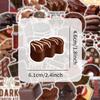 50Pcs Cartoon Chocolate Stickers Creative Decoration Mobile Phone Case Notebook Water Cup Diy Toy Gift Stickers