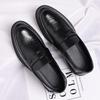 New Classic Men's Shoes Business Casual British Fringed Leather Shoes Men's Beanie Shoes Invisible Heightening Shoes