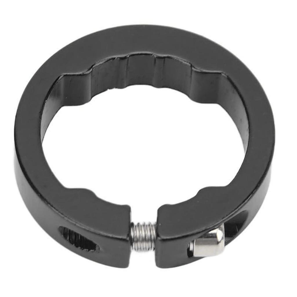 2pcs Motorcycle Grip Clamp Ring Aluminum Alloy Beautiful Practical Bike Grip Lock On Clamp for 22.2mm Bike Handlebar Black