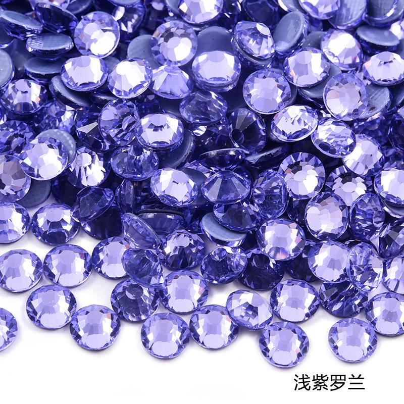 Imitation Austrian Hot Diamond Manicure Glass Flat Bottom Drill Adhesive Rhinestone Diy Clothing Accessories Hot Melt Adhesive Bottom Drill