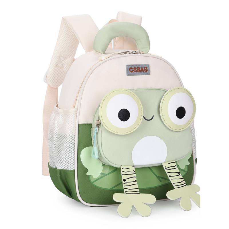 Childrens Oxford Cloth Backpack With Breathable Design For Kindergarten Kids зелёный