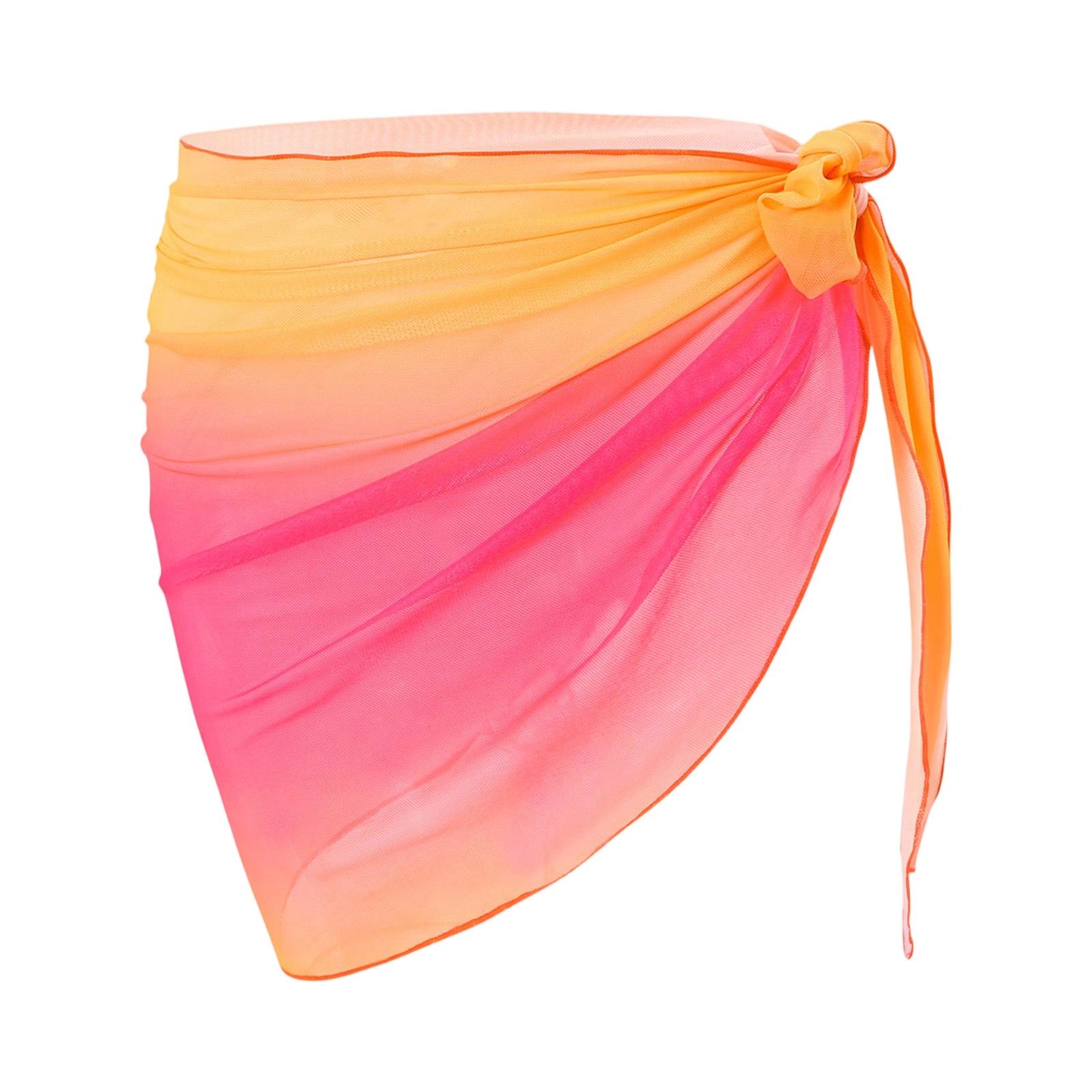 

Women s Fashion Loose Casual Vacation Bikini Beach Gradient Apron Dress XL