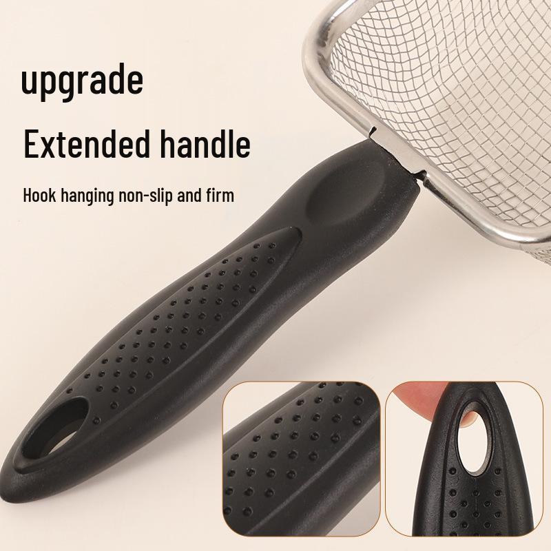 Stainless Steel Cat Litter Scoop with Fine Mesh, Large Size, Plastic Handle - Pet Cleaning Tool