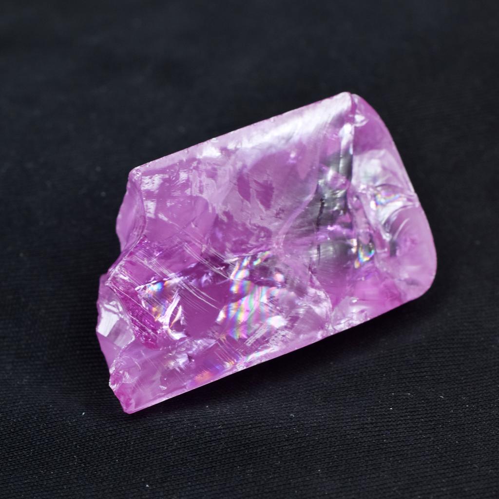 Natural Pink Zircon Loose Gemstone Uncut 160.60 ct Rough Stone for Lapidary and Gem Collections