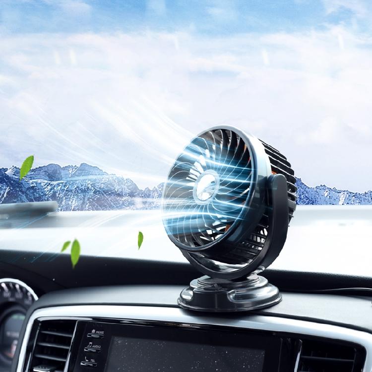 Universal USB 5V 12V 24V 360 Degree Rotation USB Car Fan Large Wind USB Car Fan