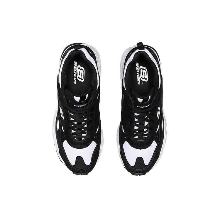 Skechers Stamina Low Running Shoes Black/White 666058-BKW