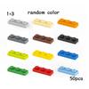 50pcs Plate 1x3 3623 Compatible with Famous Brand Building Block Classic Building Blcok Toys MOC DIY