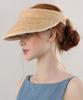 Tatiana Greek Velcro Natural Raffia Sun Visor Ht8181