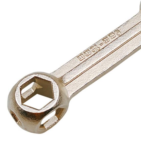 10-in-1 Bicycle Hex Wrench 6-15mm Bone Shape Hexagon Repair Tool External Hexagonal Wrench Heavy Duty Reinforced Alloy Steel
