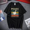 Goose Peace Was Never An Option Funny Gaming Gamer Vintage Unisexs T Shirt Leisure Cool Unisex Tshirt Top Cotton Unisex Tshirt
