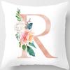 New Fashion 26 English Letter Pattern Cushion Cover Home Fabric Sofa Modern Style Pillow Cover