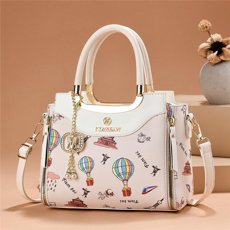 Women’s Trendy Light Luxury Printed Top Handle Bag, Fashion Shoulder Crossbody Purse For Birthday & Valentine’s Day Gift