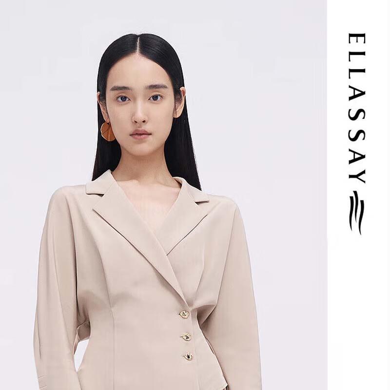 ELLASSAY Women s Silk Blend Suit Shirt L