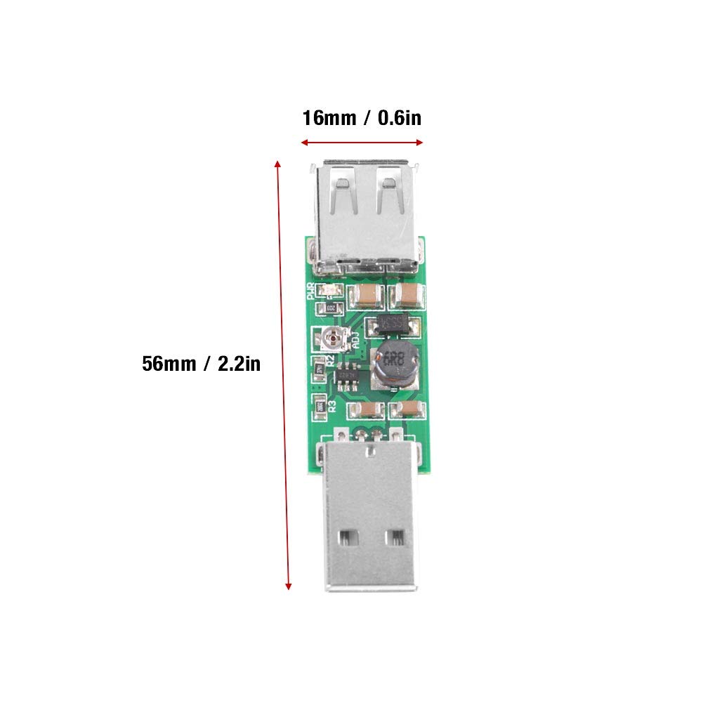 Boost Converter Module Adjustable Output DC-DC Step Up Converter Board USB To USB 5V To 6-15V Power Supply Transformer Module