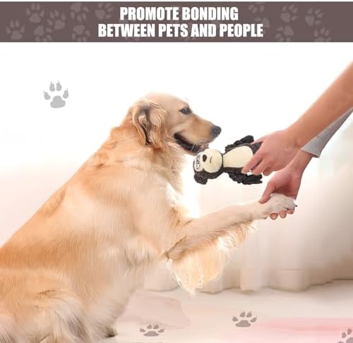 Dog Toys for Large Dogs, Durable Plush Squeaky Chew Toys, Interactive Puppy Teething Toys, Tough Chew Toys for Aggressive Chewers (Style 3)