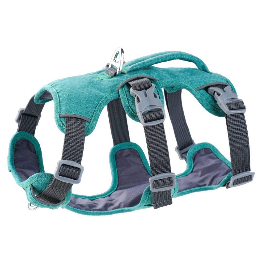 With Handle Reflective Pet Harness Adjustable Design Nylon Pet Vest Dog Harness Schnauzer Corgi