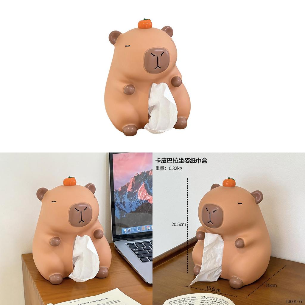 Capybara Tissue Box Modern Minimalist Soft Silicone Tissue Holder For Living Room And Bathroom Decor