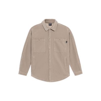 Li Ning Badfive Corduroy Loose Casual Lapel Jacket Men Jacket Khaki AFDS069-1