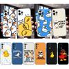 UP27 DUCK Cartoon Transparent Phone Case for Motorola Moto G7 G8 G9 G84 G85 G73 G24 G15 Z2 Play Power Plus