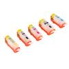 5PCS Ink Cartridge PP 4 Colors Good Air Tightness Smooth Output Cartridge Combo Pack for Printer