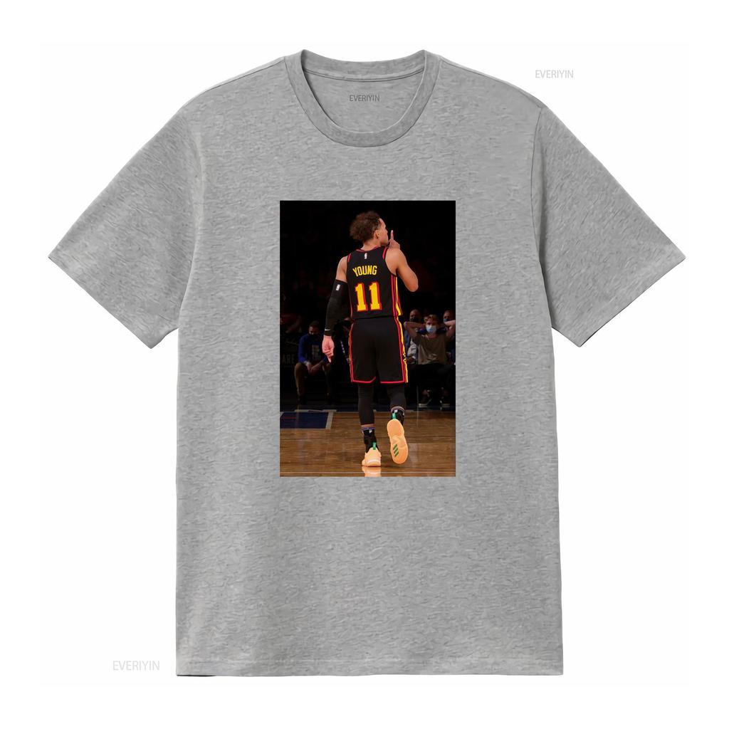 Trae Young Ššš Vintage Tričko Basketbalový Fanoušek Retro Sportovní Design vintage Vypraný Měkký Pružný Pohodlný móda