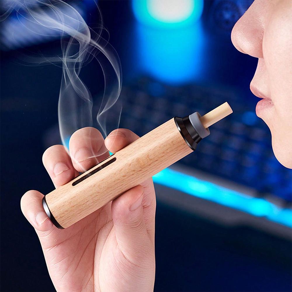 Auto Car Ashtray Car Interior Decoration Dust-free Smoking Ash Holder Wood Creative Filter Anti Tool Soot-flying Ashtray