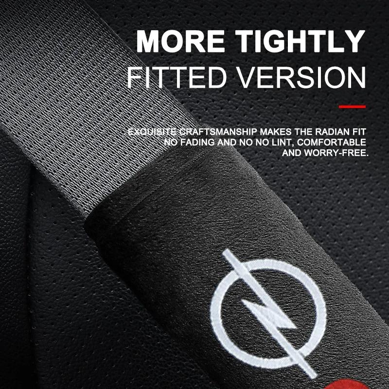 BBHL3 Fashion Car Safety BeltShoulder Cover ProtectionPads For Opel Corsa Astra Insignia Vectra Zafira Meriva Mokka Grandland Vivaro
