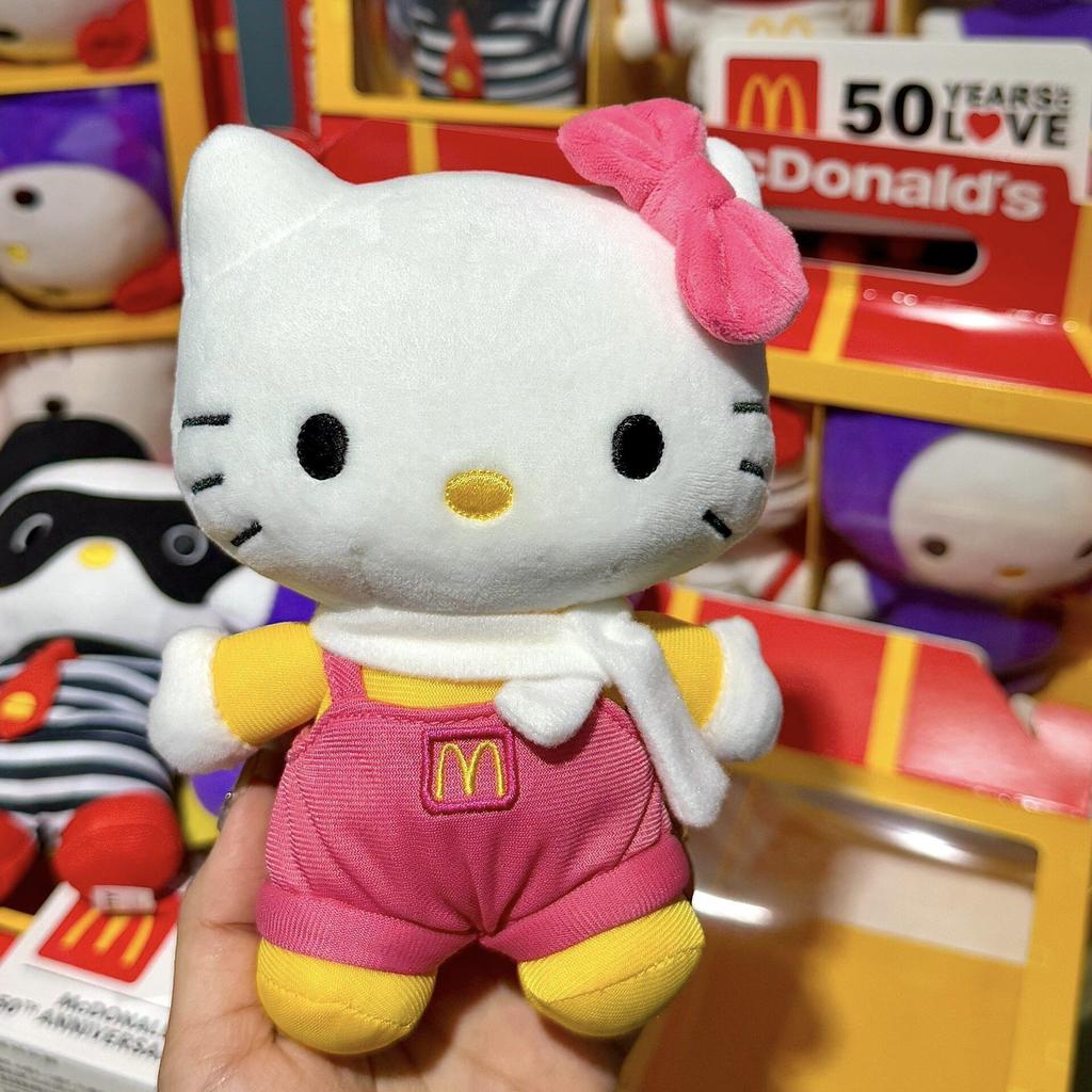 Genuine McDonald's 50th Anniversary Hello Kitty Plush Toy - Limited Edition Birthday Gift Figure