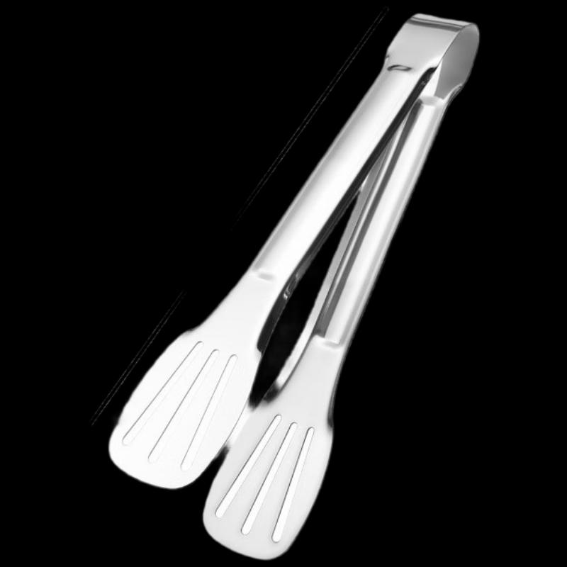 Zhi Shi 9-inch 201 Stainless Steel Food Tongs (Pack of 6)
