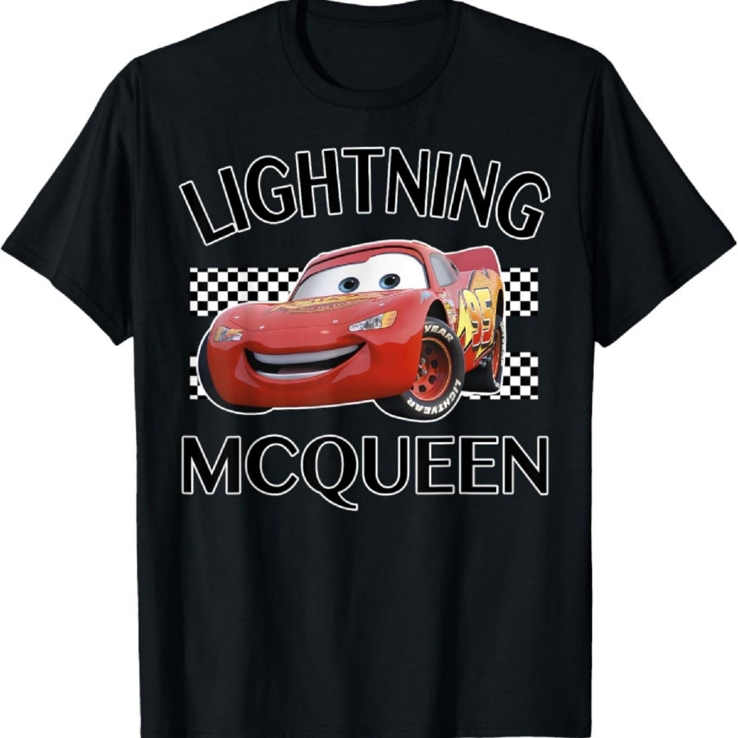 Дисней Пиксар Тачки Молния МакКуин Графическая футболка с изображением финиша XXXXXL разноцветный