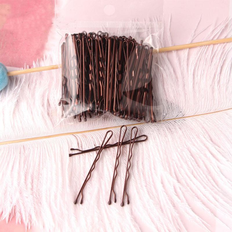 

50pcs/Box Metal U Shaped Hair Clips Wedding Bridal Bobby Pins Alloy Waved Hairpins For Woman Headwear Hairstyle Tool Accessories