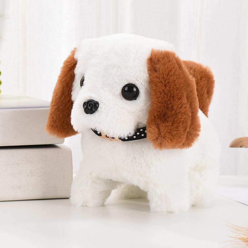Interactive Walking Barking Plush Puppy Toy for Early Education