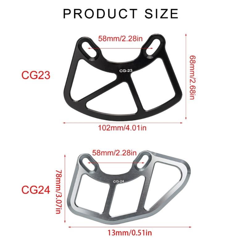 Protetor de Corrente de Bicicleta Ligas de Alumínio Placa de Proteção Protetor de Coroa de Mountain Bike para Coroas de 22D-26D Fácil de Usar