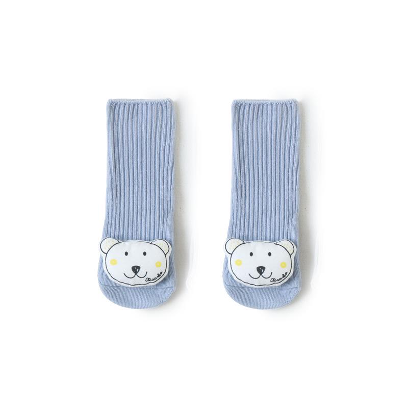 

Set of 25 New Anti-Slip Cartoon Baby Socks with Loose Cuff and Glue Dots XS 0-6 months