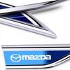 2 Stück Autoaufkleber Abzeichen Metall 3D Dekorativ Klingenstil Für Mazda 3 6 CX5 2 CX3 CX9 MX5 RX8 Axela Demio Atenza MS GJI