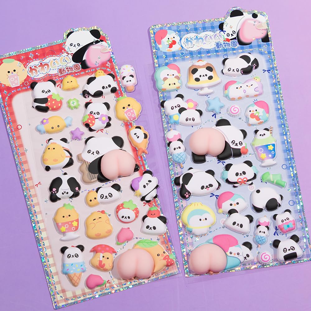 Dekori 3D Cute Panda Pattern for Perfect for Reward DIY Cell Phone Water and Craft Gifts of Stickers, Girls, Kids' Crafts, Stickers, Decor,