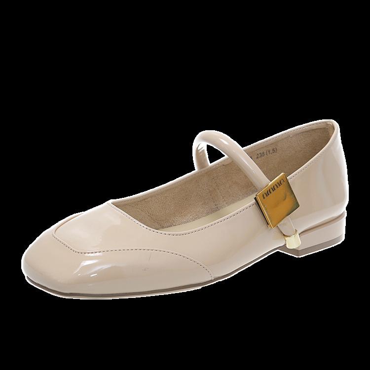 Really Soft Leather~ Red Mary Jane Shoes Women's 2025 New Versatile and Comfortable French Retro Shallow Mouth Single Shoes Small Leather Shoes