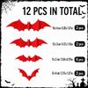 Xiaomi 12PCS Halloween 3D Bat Wall Stickers PVC Bat Decals for Party Home Wall Door Window Decor