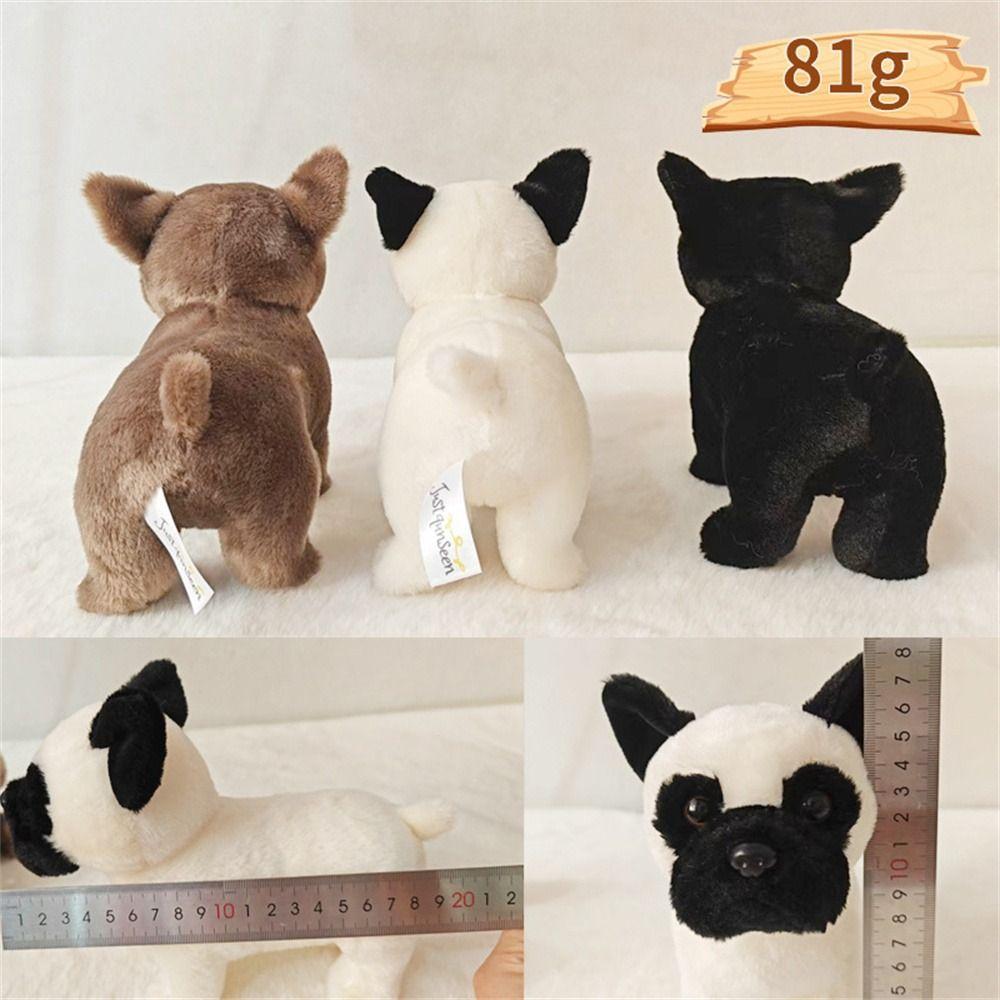 Simulation Dog Stuffed Animal Stuffed Dogs French Bulldog Plush Kawaii Plushies   Kids Toy