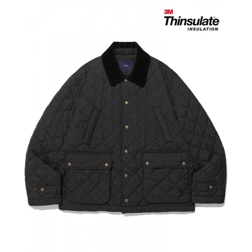 

Стеганая охотничья куртка Yale Heritage University Dan черного цвета