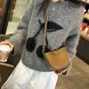 Women's Genuine Leather Crossbody Saddle Bag - 2024 Spring/Summer Trend, Advanced Texture, Popular Small Underarm Design