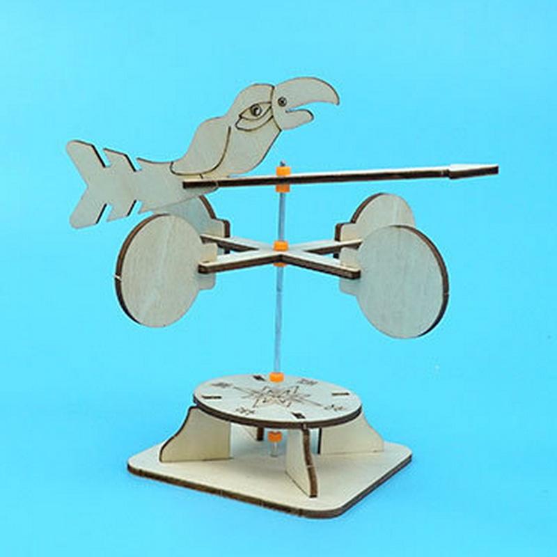 Diy Wind Vane Kids Science Experimental Toys Educational Scientific Experiment Kit Physics School Stem Projects Model