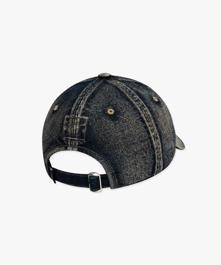 LMC Washed Denim Gothic Oval 6Panel Cap Dark Teal