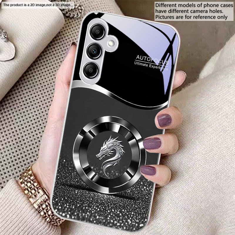 Purple new dragon head For Samsung A20 30 22 23 24 25 26 31 32 33 34 35 42 50 51 52 53 54 55 56 70 71 72 73 glass phone case