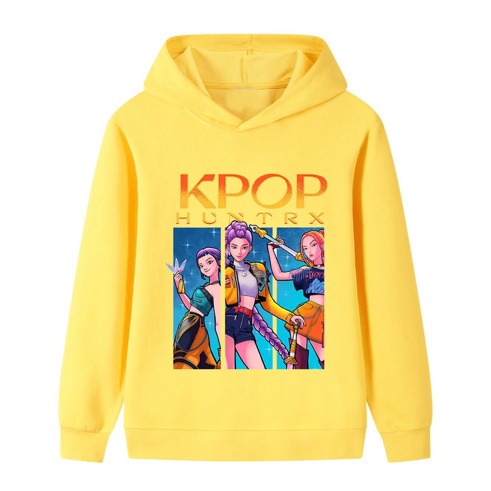 B1211 Dzieci Chłopcy Dziewczynki Kpop Rumi Zoey Mira Nadruk Bluza z Długim Rękawem